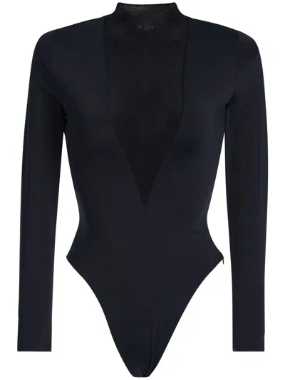 Ser.o.ya Jackie Mesh Bodysuit In Black