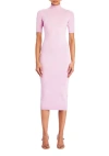 Ser.o.ya Jana Knit Midi Dress In Ballet Pink