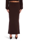 Ser.o.ya Java Knit Skirt In Ash Brown
