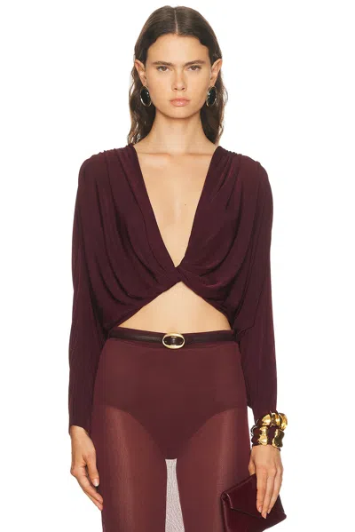 Ser.o.ya Jerome Top In Burgundy