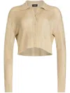 Ser.o.ya Jessa Metallic Knit Top In Neutrals