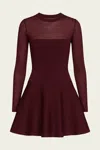 Ser.o.ya Joselyn Knit Mini Dress In Pinot
