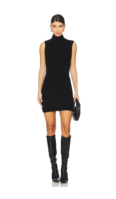 Ser.o.ya Julissa Cable Knit Mini Dress In Black