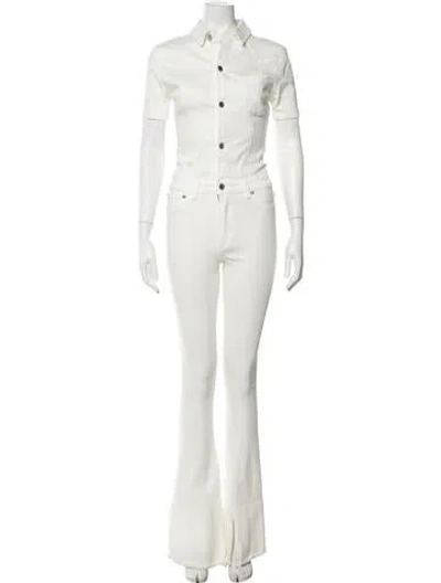 Pre-owned Ser.o.ya Jumpsuit In White