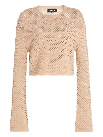 SER.O.YA JUNO CROCHET TOP