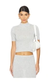 Ser.o.ya Kali Knit Top In 라잇 그레이