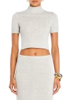 Ser.o.ya Kali Knit Top In Light Grey