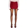 Ser.o.ya Karla Boucle Mini Skirt In Ruby Red