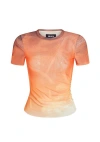 Ser.o.ya Women's Kate Mesh Baby Tee In Sunset Palm