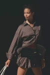 Ser.o.ya Kiera Buttondown Top In Brown