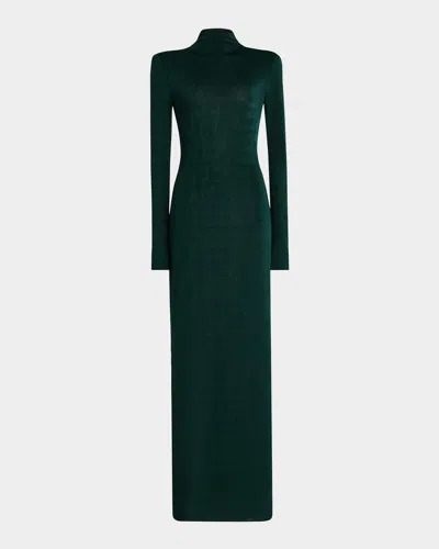 Ser.o.ya Kim High-neck Maxi Dress In Brown