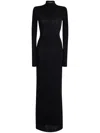 Ser.o.ya Krystal Maxi Dress With Mesh Paneling In Black