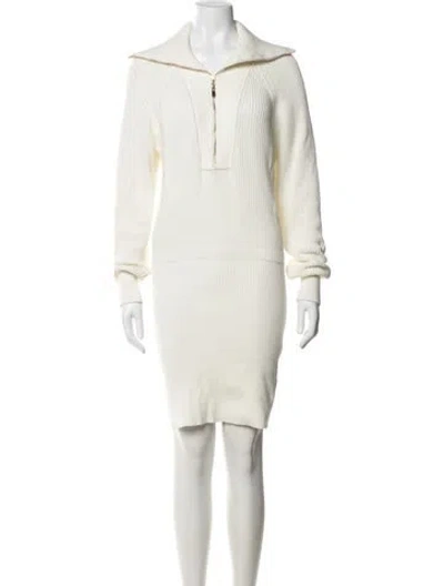 Pre-owned Ser.o.ya Knee-length Dress In Neutrals