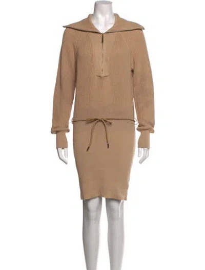 Pre-owned Ser.o.ya Knee-length Dress In Neutrals