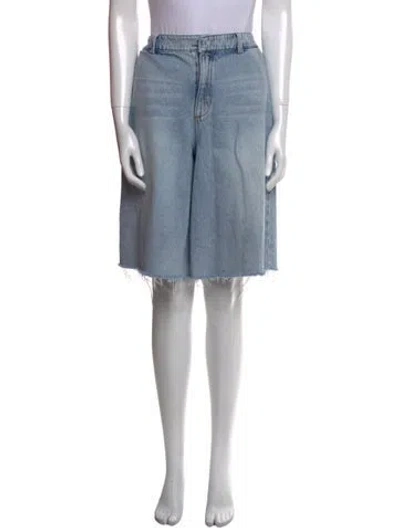 Pre-owned Ser.o.ya Knee-length Shorts In Blue