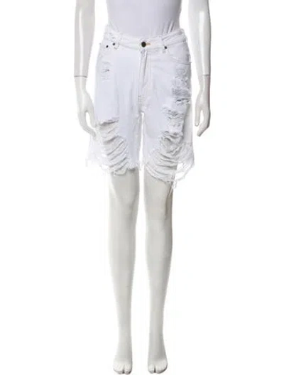 Pre-owned Ser.o.ya Knee-length Shorts In White