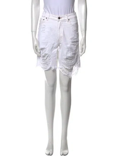 Pre-owned Ser.o.ya Knee-length Shorts In White