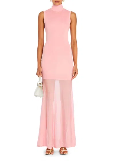 Ser.o.ya Knit Maxi Dress In Coral Blush In Multi
