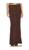 Ser.o.ya Kora Knit Maxi Skirt In 椰子色