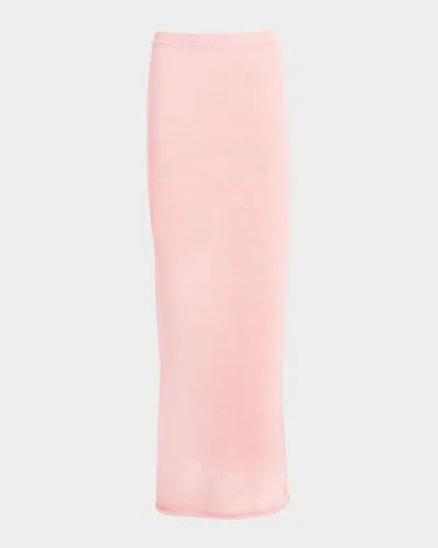 Ser.o.ya Kora Knit Maxi Skirt In Coral Blush