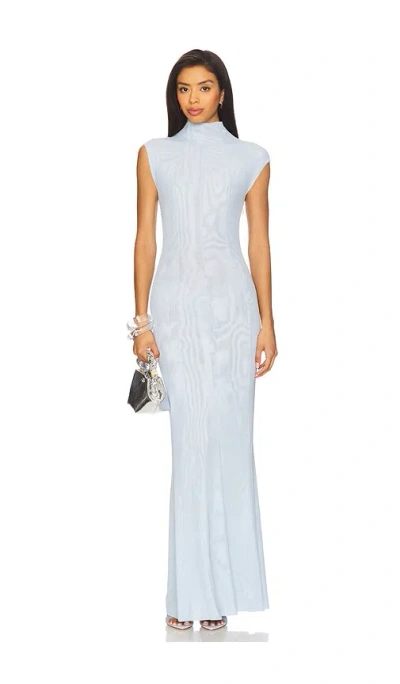 Ser.o.ya Laissa Mesh Maxi Dress In Blue