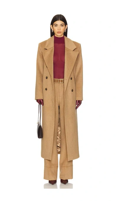 Ser.o.ya Leche Wool Coat In Camel