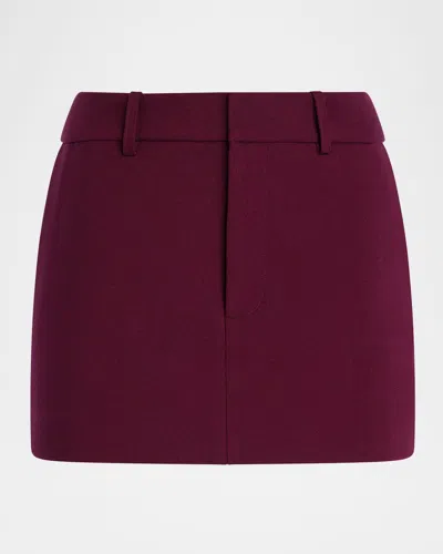 Ser.o.ya Lillith Mini Skirt In Burgundy