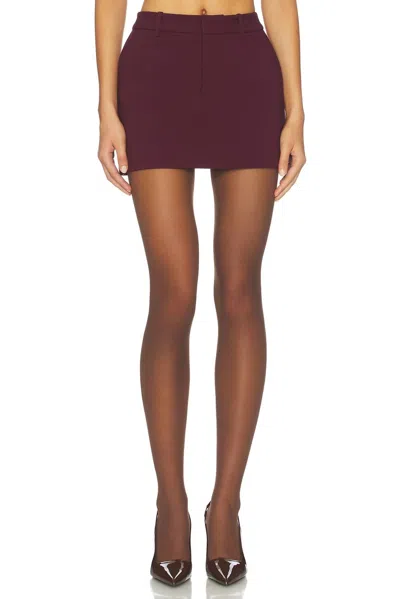 Ser.o.ya Lillith Mini Skirt In Burgundy