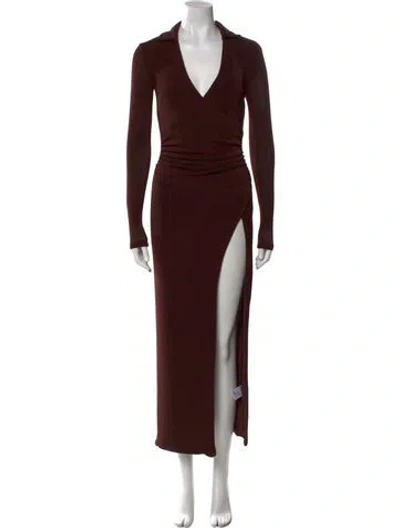 Pre-owned Ser.o.ya Long Dress In Brown