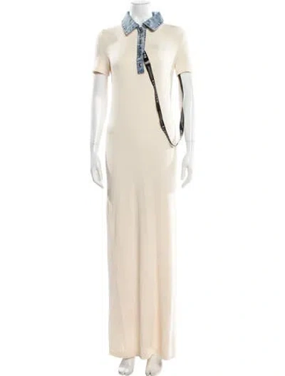 Pre-owned Ser.o.ya Long Dress In Neutral