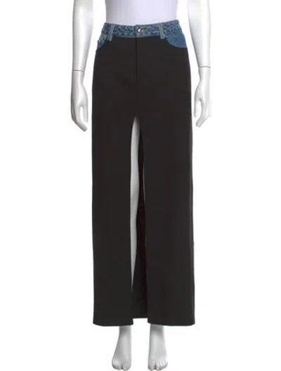 Pre-owned Ser.o.ya Long Skirt In Black