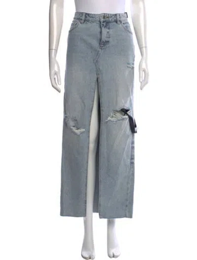 Pre-owned Ser.o.ya Long Skirt W/ Tags In Blue