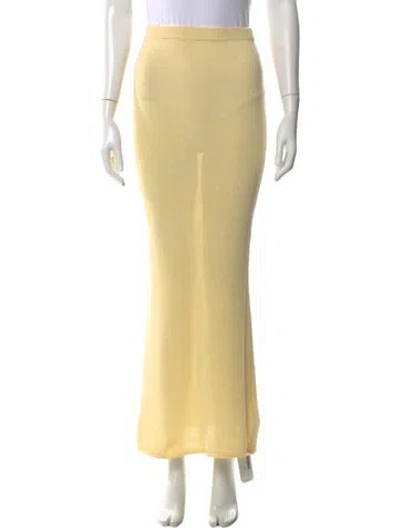 Pre-owned Ser.o.ya Long Skirt W/ Tags In Yellow
