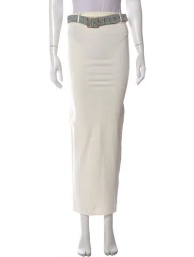 Pre-owned Ser.o.ya Long Skirt In White