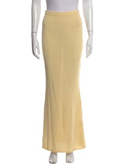 Pre-owned Ser.o.ya Long Skirt In Yellow