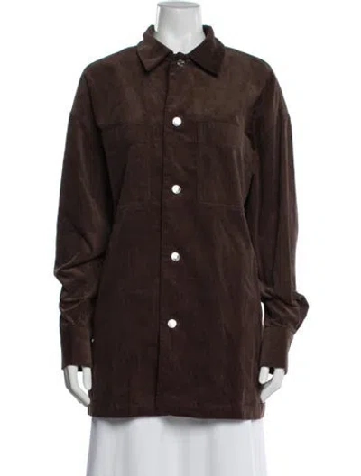 Pre-owned Ser.o.ya Long Sleeve Shirt W/ Tags In Brown