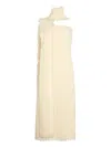 Ser.o.ya Lott Boucle Midi Dress In Eggshell In White