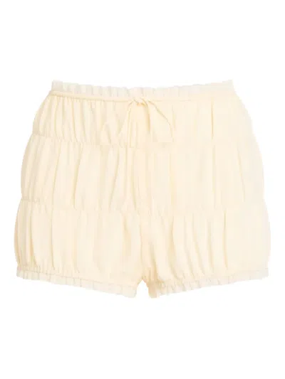 Ser.o.ya Lotta Ruffled Shorts In White
