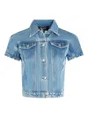 Ser.o.ya Magda Cap Sleeve Jacket In Blue