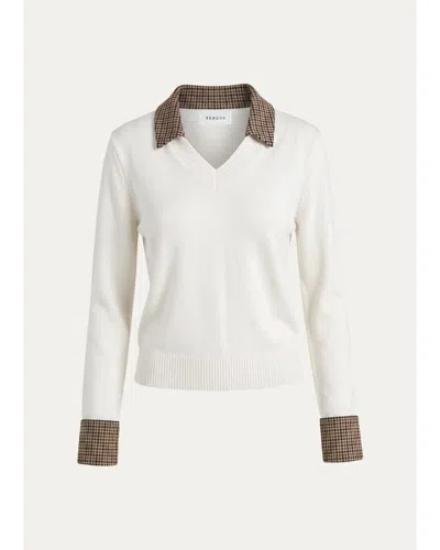 Ser.o.ya Maia Knit Sweater In Eggshell