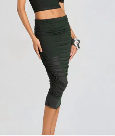 Ser.o.ya Maja Skirt In Forest Green