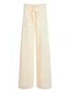 Ser.o.ya Mali Pointelle Knit Drawstring Pants In Neutral
