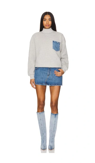 Ser.o.ya Marley Terry Denim Sweater Dress In River