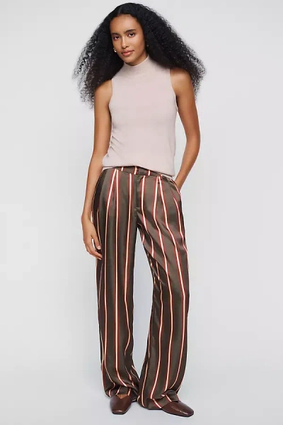 Ser.o.ya Marlowe High Rise Wide Leg Pants In Brown