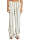 Ser.o.ya Marlowe Striped Satin Pants In Multi
