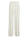 Ser.o.ya Marlowe Striped Satin Pants In White