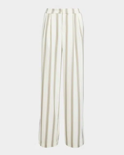 Ser.o.ya Marlowe Striped Satin Pants In Multi