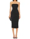 Ser.o.ya Martha Strapless Midi Dress In Black In Black