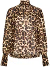 Ser.o.ya Leopard-print Blouse In Brown