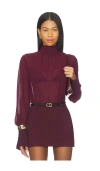 Ser.o.ya Mary Top In Burgundy